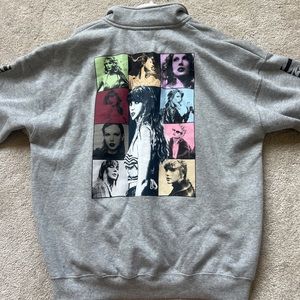 Taylor Swift The Era’s Tour 2023 official merch, quarter zip pullover sweatshirt